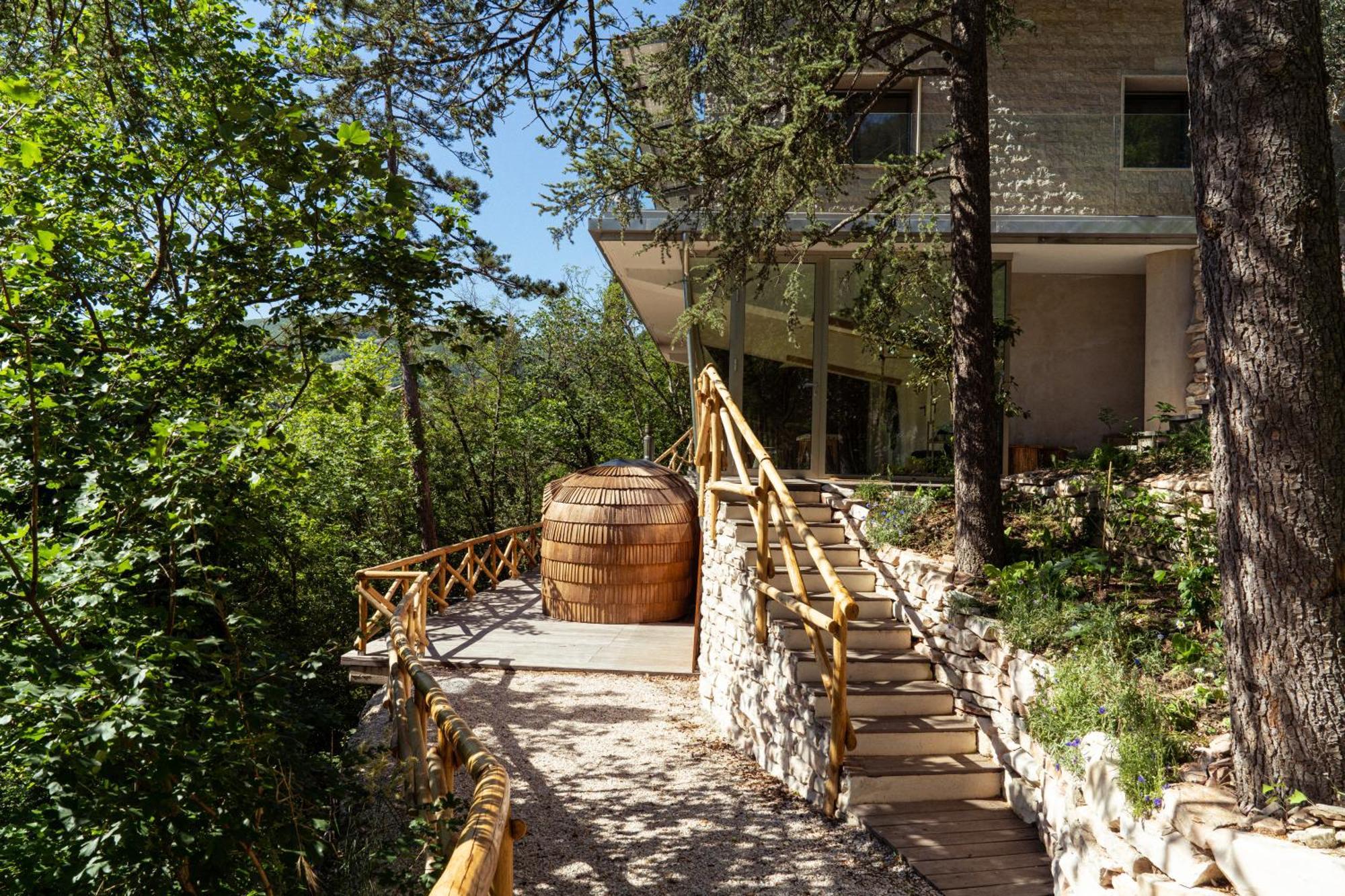 La Forestale Luxury Ecolodge Piano Terra- Appt Acqualagna Ngoại thất bức ảnh